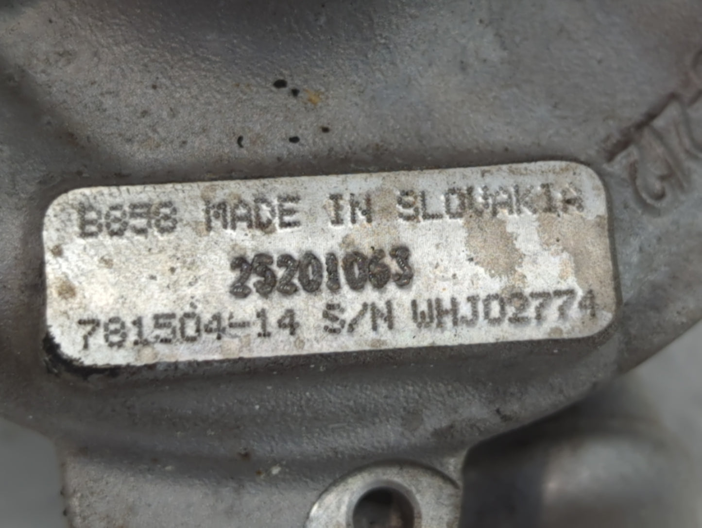 2019 Chevrolet Trax Turbocharger Turbo Charger Super Charger Supercharger - Oemusedautoparts1.com