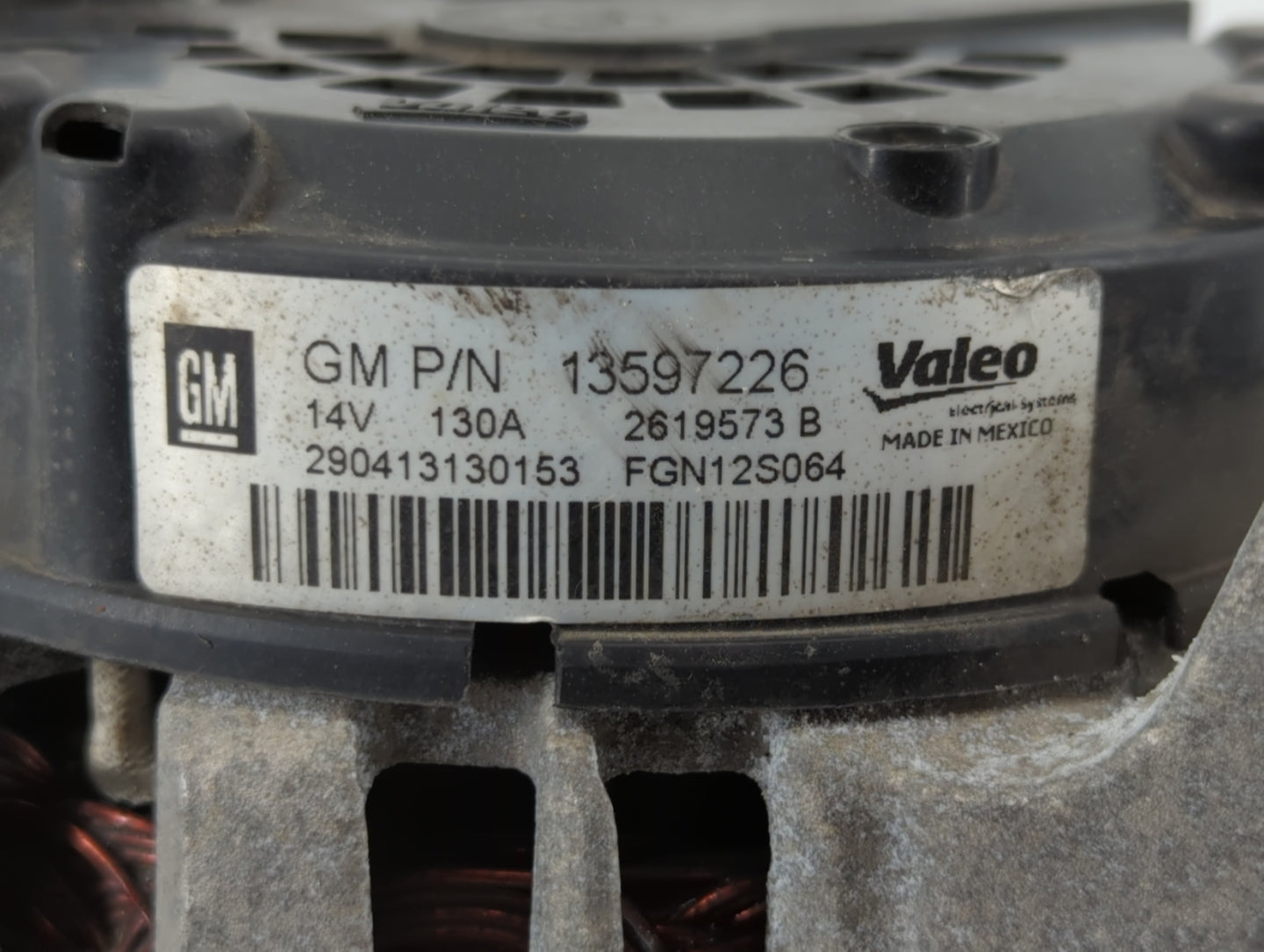 2013-2021 Chevrolet Trax Alternator Replacement Generator Charging Assembly Engine OEM P/N:26199573 B 13597226 Fits OEM Used