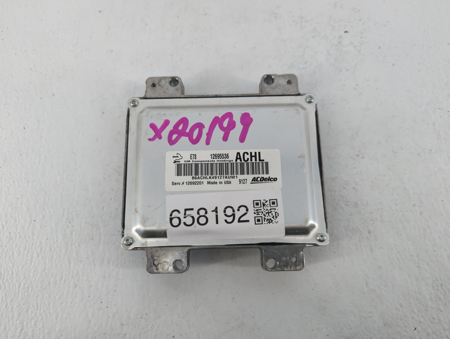 2017-2021 Chevrolet Trax PCM Engine Control Computer ECU ECM PCU OEM P/N:12695536 Fits Fits 2017 2018 2019 2020 2021 OEM Use