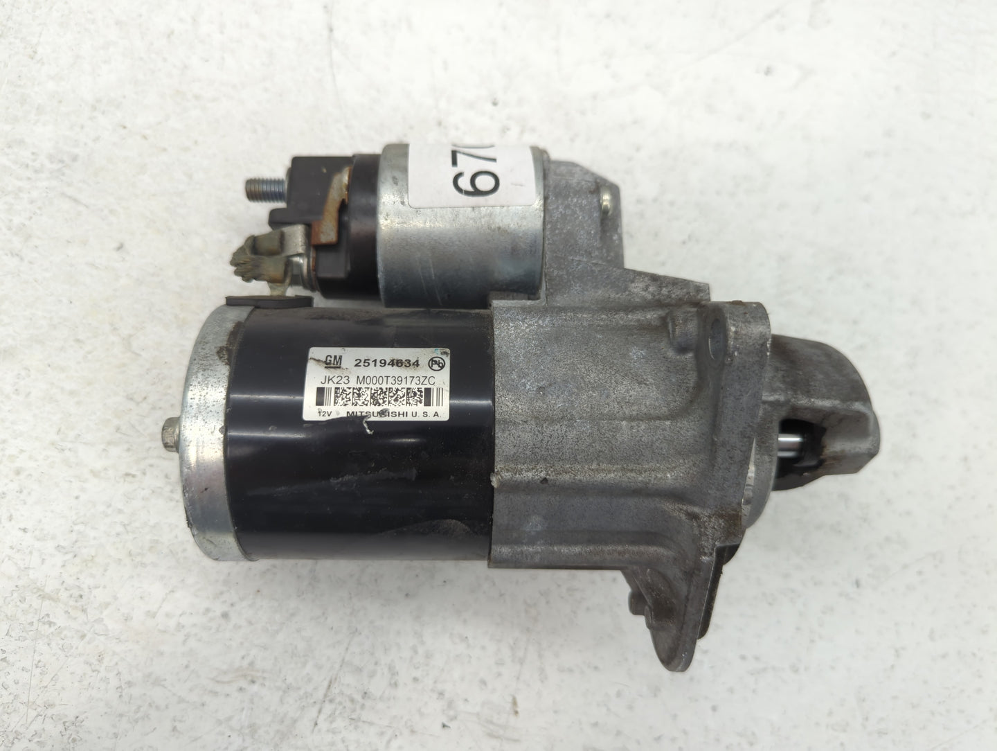 2013-2021 Chevrolet Trax Car Starter Motor Solenoid OEM P/N:M000T39173ZC 25194634 Fits OEM Used Auto Parts - Oemusedautopart