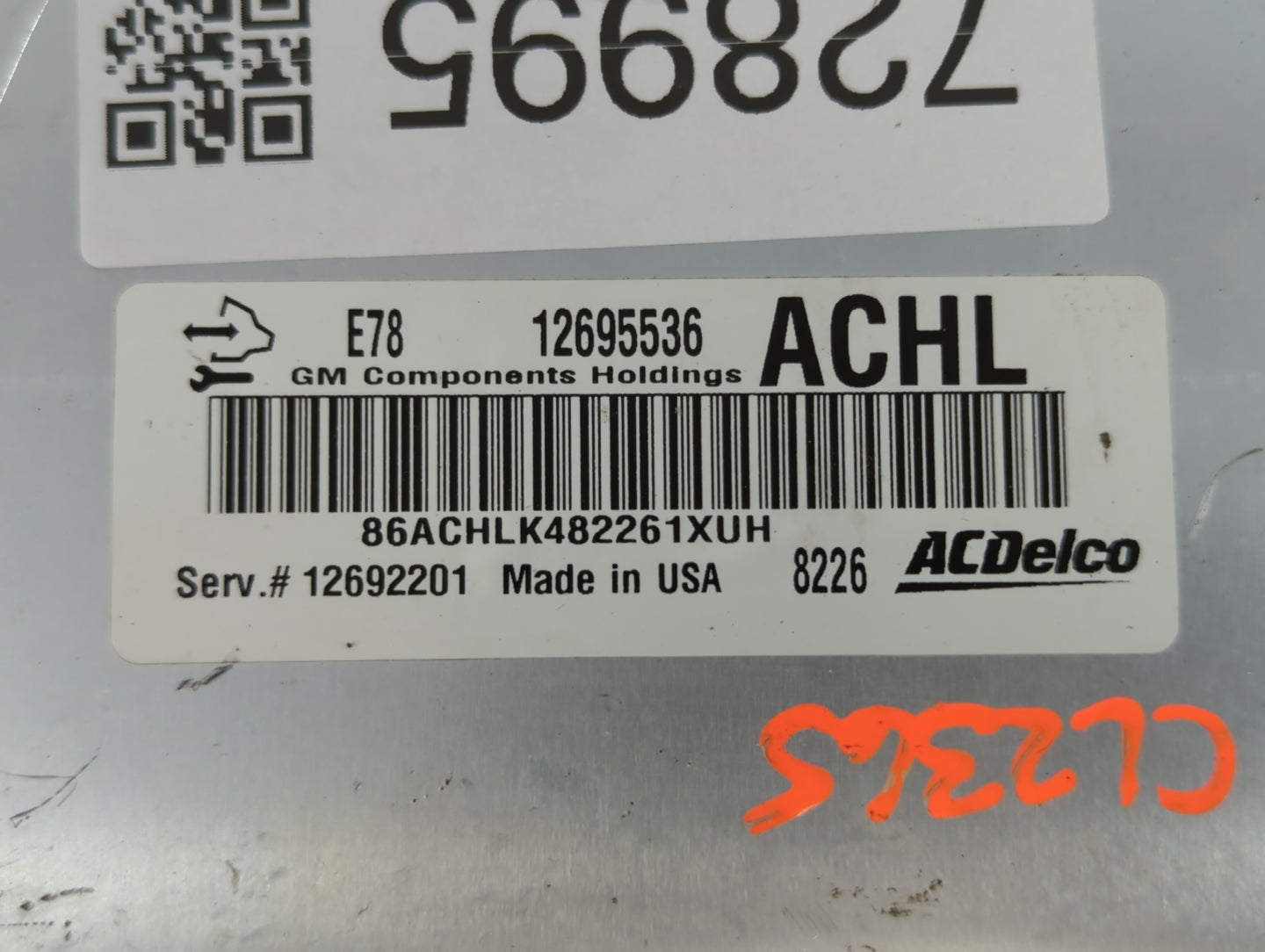 2017-2021 Chevrolet Trax PCM Engine Control Computer ECU ECM PCU OEM P/N:12692201 Fits Fits 2017 2018 2019 2020 2021 OEM Use