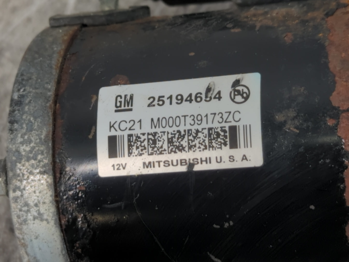 2013-2021 Chevrolet Trax Car Starter Motor Solenoid OEM P/N:25194654 Fits OEM Used Auto Parts - Oemusedautoparts1.com