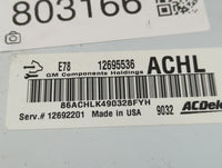 2017-2021 Chevrolet Trax PCM Engine Control Computer ECU ECM PCU OEM P/N:12695536 12692201 Fits Fits 2017 2018 2019 2020 202