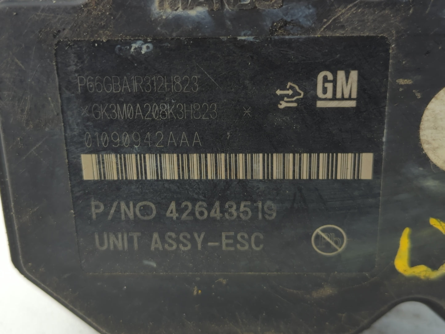 2017-2021 Chevrolet Trax ABS Pump Control Module Replacement P/N:42643519 Fits Fits 2017 2018 2019 2020 2021 OEM Used Auto P
