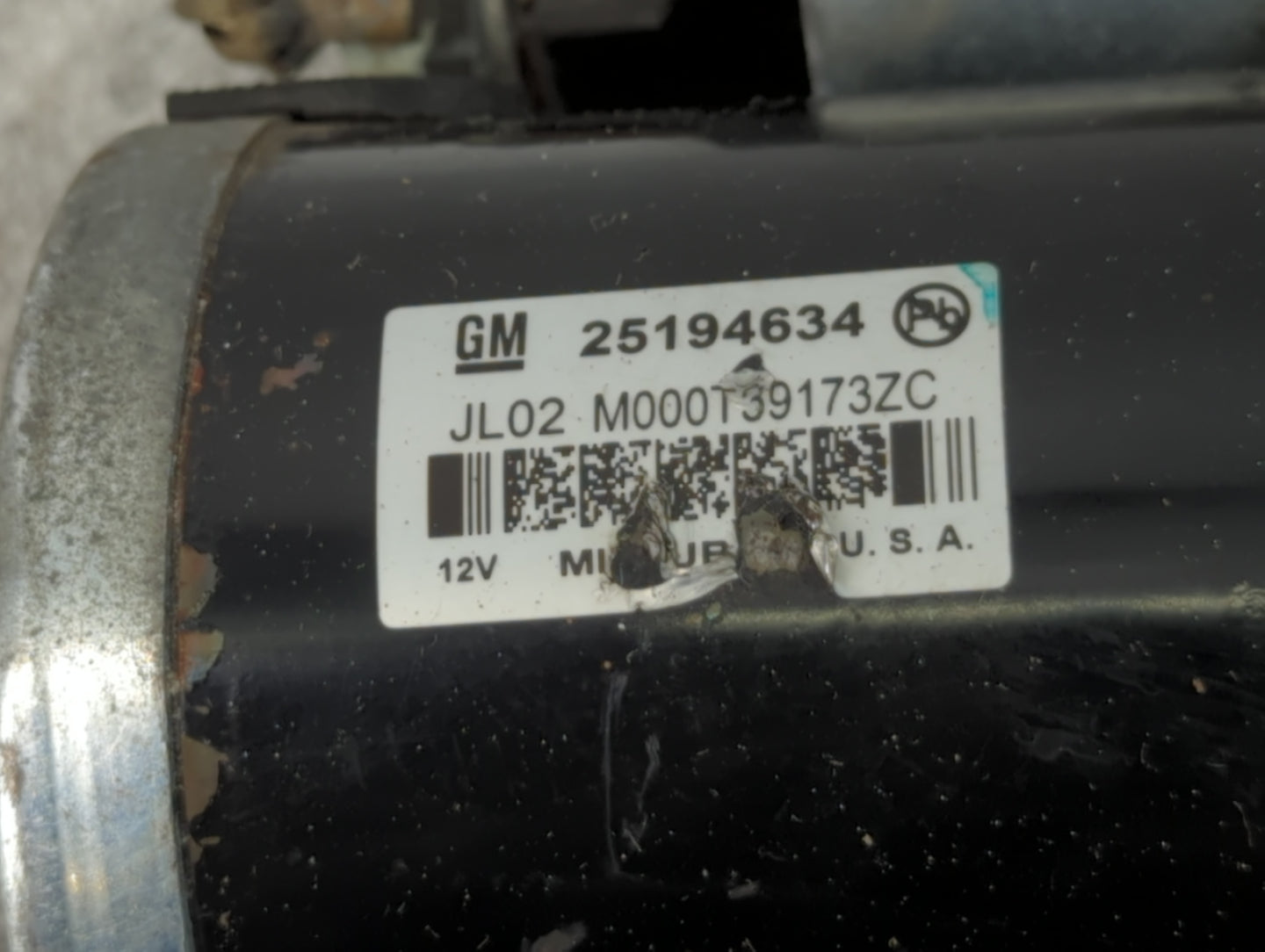 2013-2021 Chevrolet Trax Car Starter Motor Solenoid OEM P/N:M000T39173ZC 25194634 Fits OEM Used Auto Parts - Oemusedautopart