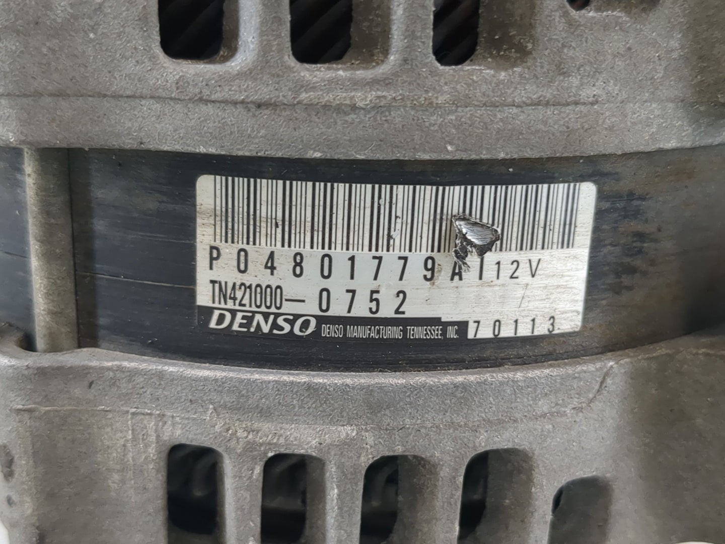 2011-2022 Chrysler 300 Alternator Replacement Generator Charging Assembly Engine OEM P/N:P04801779AI Fits OEM Used Auto Part