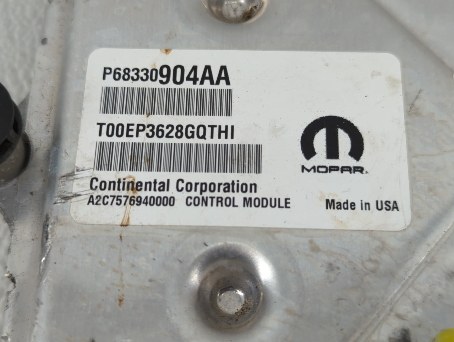 2018-2019 Chrysler 300 PCM Engine Control Computer ECU ECM PCU OEM P/N:P68330904AA Fits Fits 2018 2019 OEM Used Auto Parts -