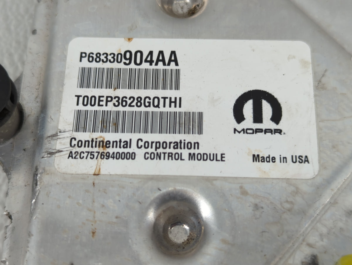 2018-2019 Chrysler 300 PCM Engine Control Computer ECU ECM PCU OEM P/N:P68330904AA Fits 2018 2019 OEM Used Auto Parts - Oemu