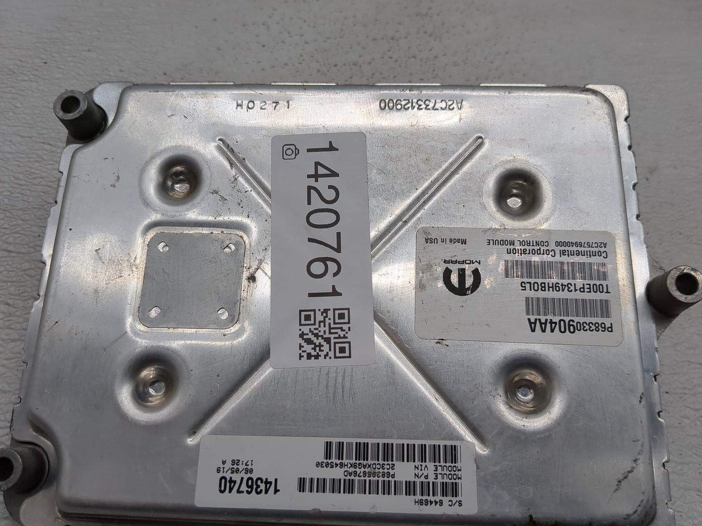 2018-2019 Chrysler 300 PCM Engine Control Computer ECU ECM PCU OEM P/N:P68285676AD P68330904AA, A2C73312900 Fits Fits 2018 2