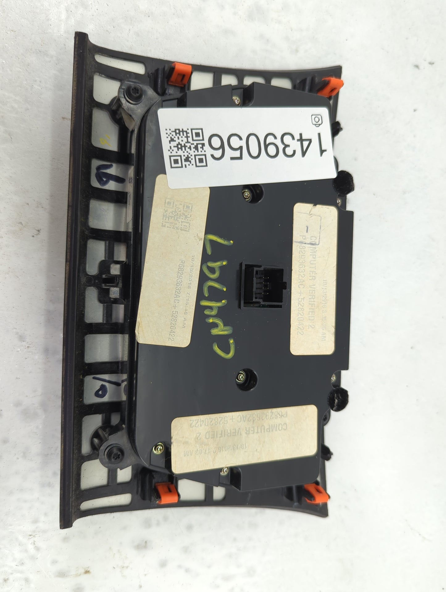 2017-2022 Chrysler 300 Climate Control Module Temperature AC/Heater Replacement P/N:P68293631AD 91790591 Fits OEM Used Auto 
