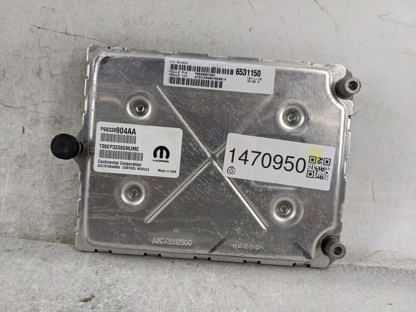 2018-2019 Chrysler 300 PCM Engine Control Computer ECU ECM PCU OEM P/N:P68330904AA P68398587AD, T00EP3338GMJME Fits Fits 201