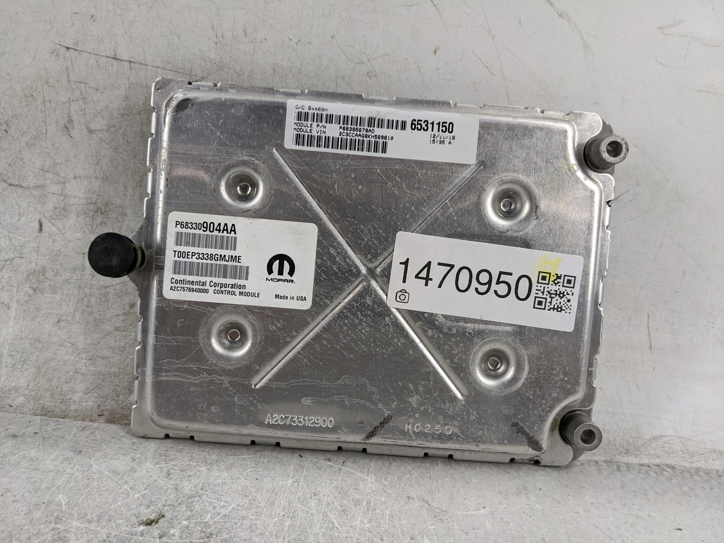 2018-2019 Chrysler 300 PCM Engine Control Computer ECU ECM PCU OEM P/N:P68330904AA P68398587AD, T00EP3338GMJME Fits Fits 201