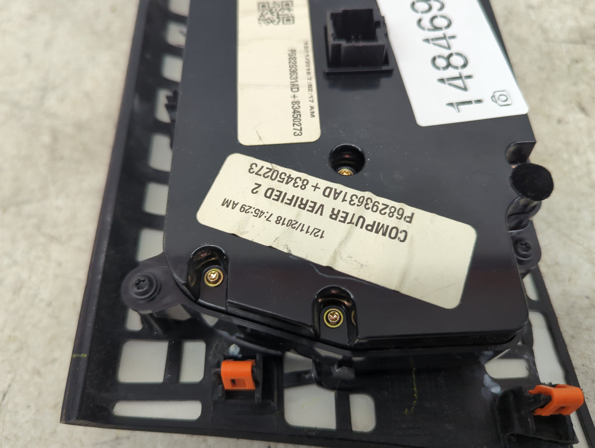 2017-2022 Chrysler 300 Climate Control Module Temperature AC/Heater Replacement P/N:P68293631AD P68293631HD Fits OEM Used Au