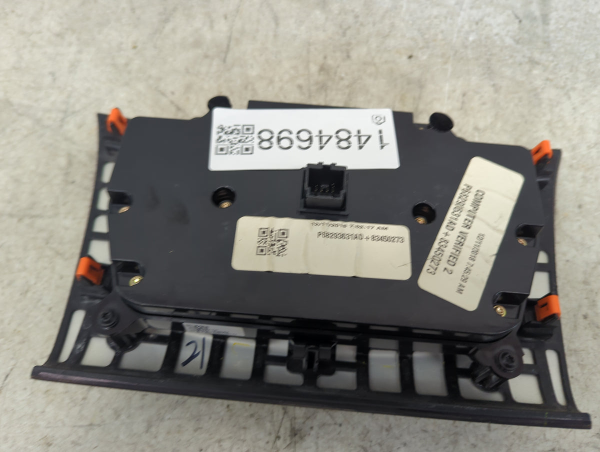 2017-2022 Chrysler 300 Climate Control Module Temperature AC/Heater Replacement P/N:P68293631AD P68293631HD Fits OEM Used Au
