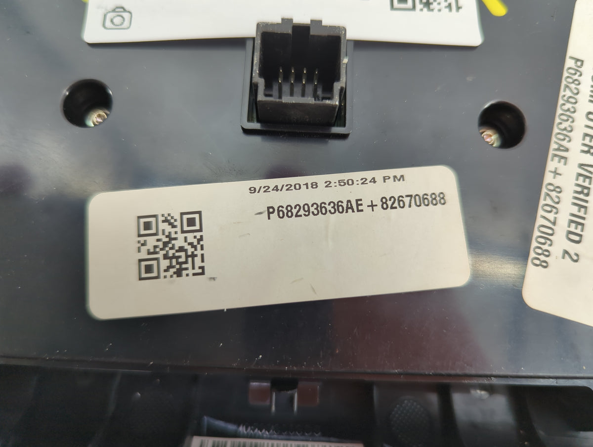 2017-2022 Chrysler 300 Climate Control Module Temperature AC/Heater Replacement P/N:P68293636AE 82670688 Fits OEM Used Auto 