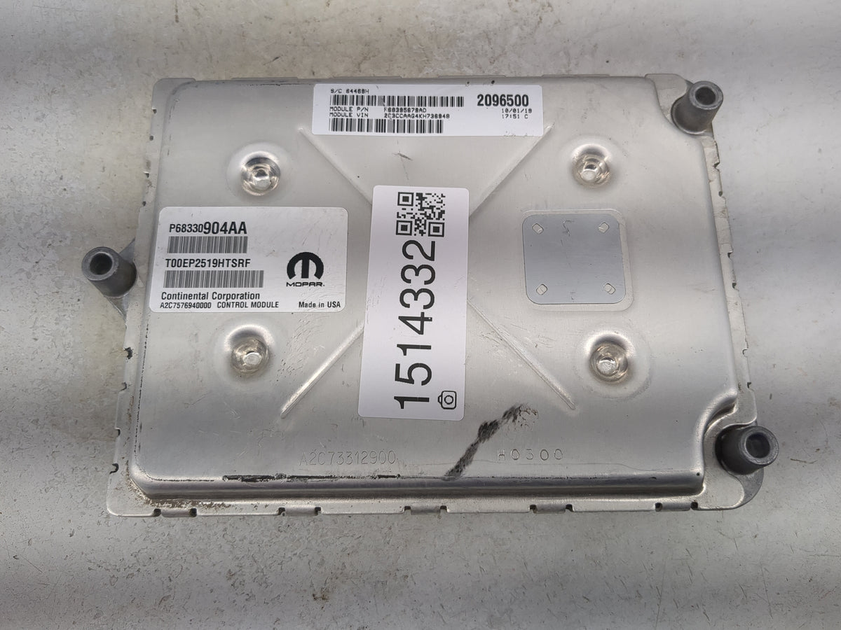2018-2019 Chrysler 300 PCM Engine Control Computer ECU ECM PCU OEM P/N:P68330904AA T00EP2519HTSRF Fits Fits 2018 2019 OEM Us