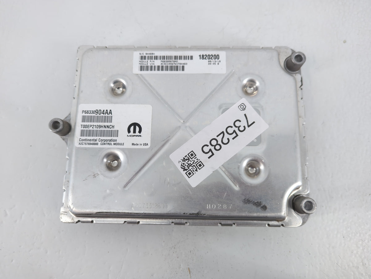 2018-2019 Chrysler 300 PCM Engine Control Computer ECU ECM PCU OEM P/N:P68395679AD P68330904AA Fits 2018 2019 OEM Used Auto 