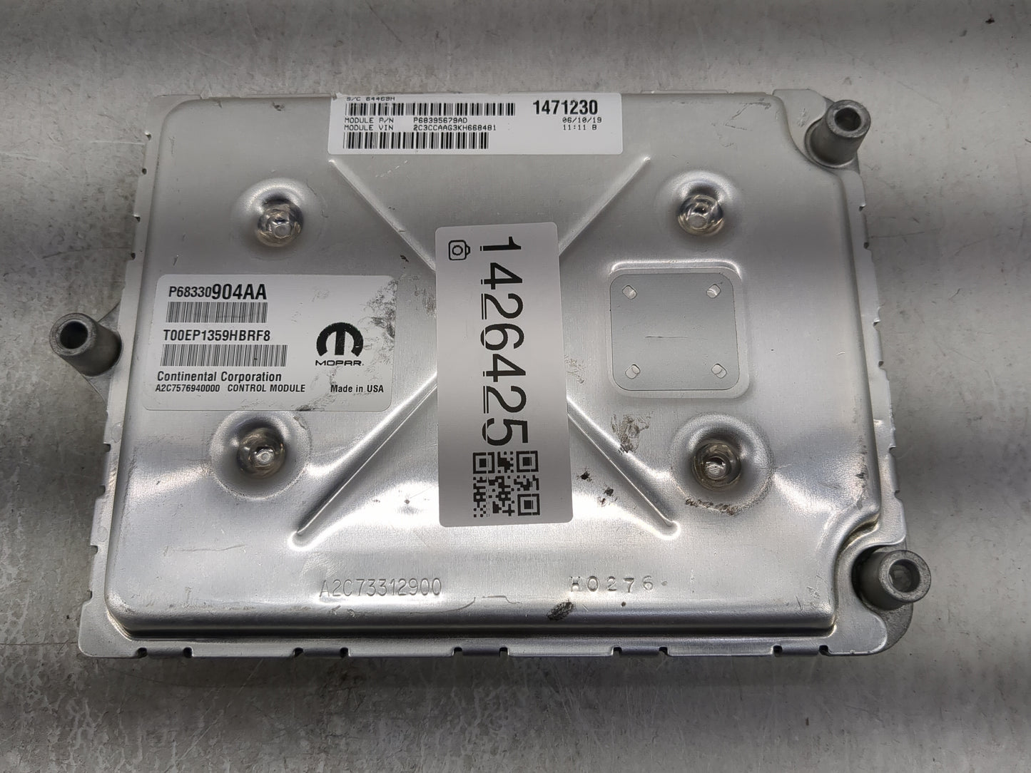 2019 Chrysler Chr300 PCM Engine Control Computer ECU ECM PCU OEM P/N:P68330904AA T00EP1359HBRF8, A2C7576940000 Fits Fits 201