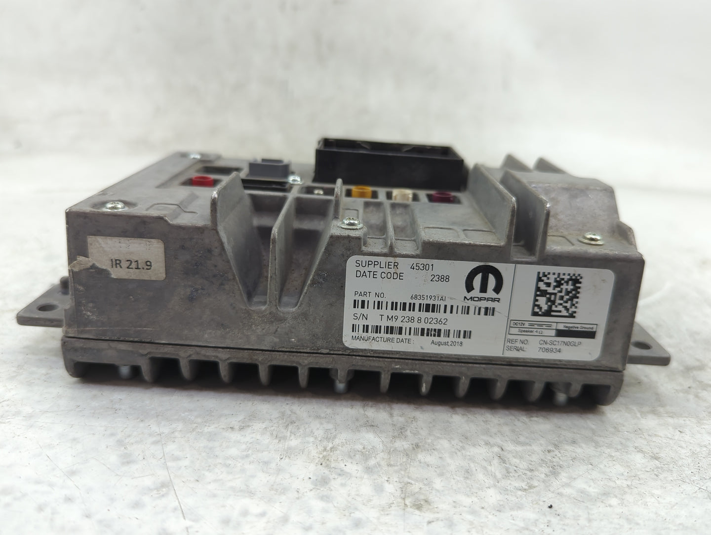 2019-2020 Chrysler Pacifica Communication Control Module - Oemusedautoparts1.com