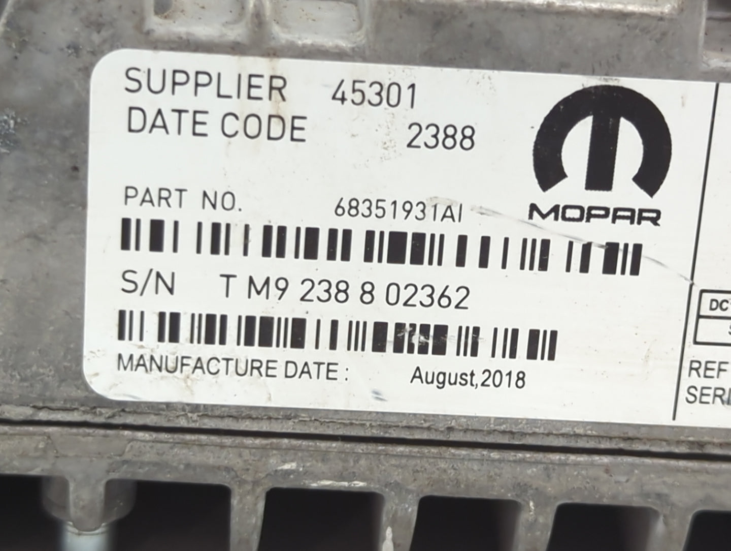 2019-2020 Chrysler Pacifica Communication Control Module - Oemusedautoparts1.com