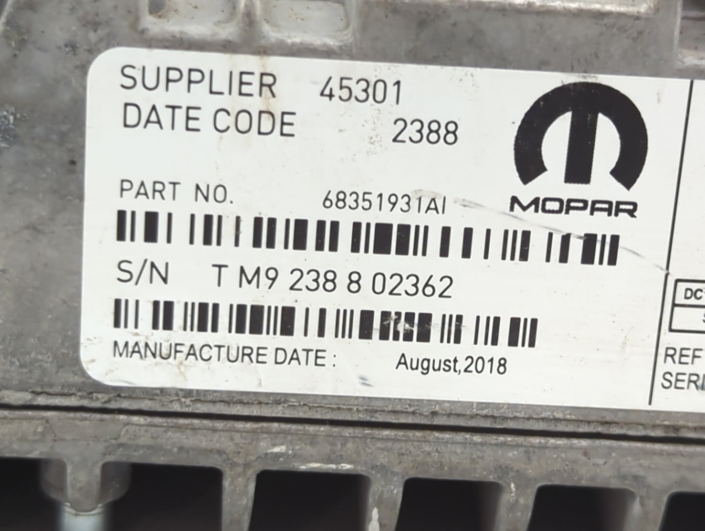 2019-2020 Chrysler Pacifica Communication Control Module - Oemusedautoparts1.com