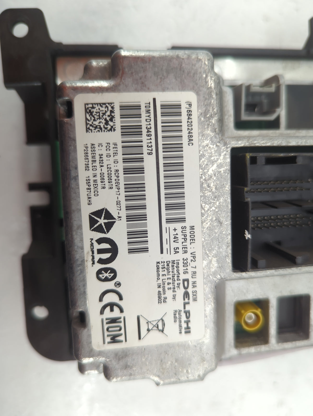 2019 Chrysler Pacifica Information Radio Display Screen 1517926 - Oemusedautoparts1.com