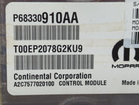 2018-2019 Chrysler Pacifica PCM Engine Control Computer ECU ECM PCU OEM P/N:P68330910AA Fits Fits 2018 2019 2020 OEM Used Au
