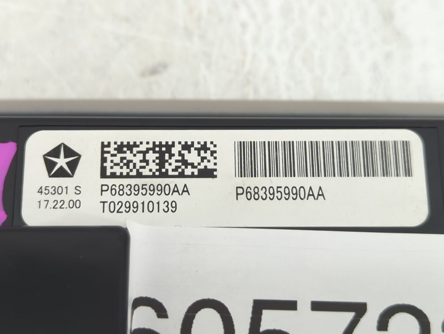 2017-2021 Chrysler Pacifica Climate Control Module Temperature AC/Heater Replacement P/N:068395990AA Fits OEM Used Auto Part