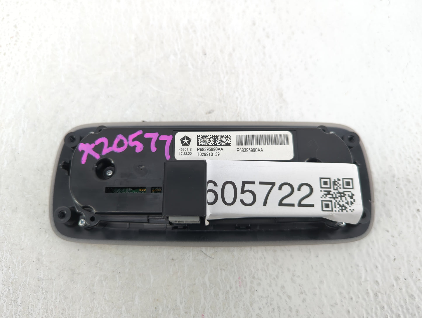 2017-2021 Chrysler Pacifica Climate Control Module Temperature AC/Heater Replacement P/N:068395990AA Fits OEM Used Auto Part