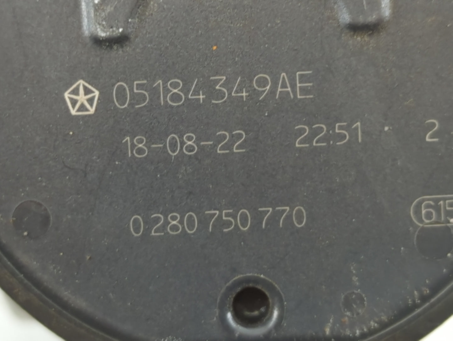 2017-2022 Chrysler Pacifica Throttle Body P/N:0 280 750 770 05184349AE Fits OEM Used Auto Parts - Oemusedautoparts1.com