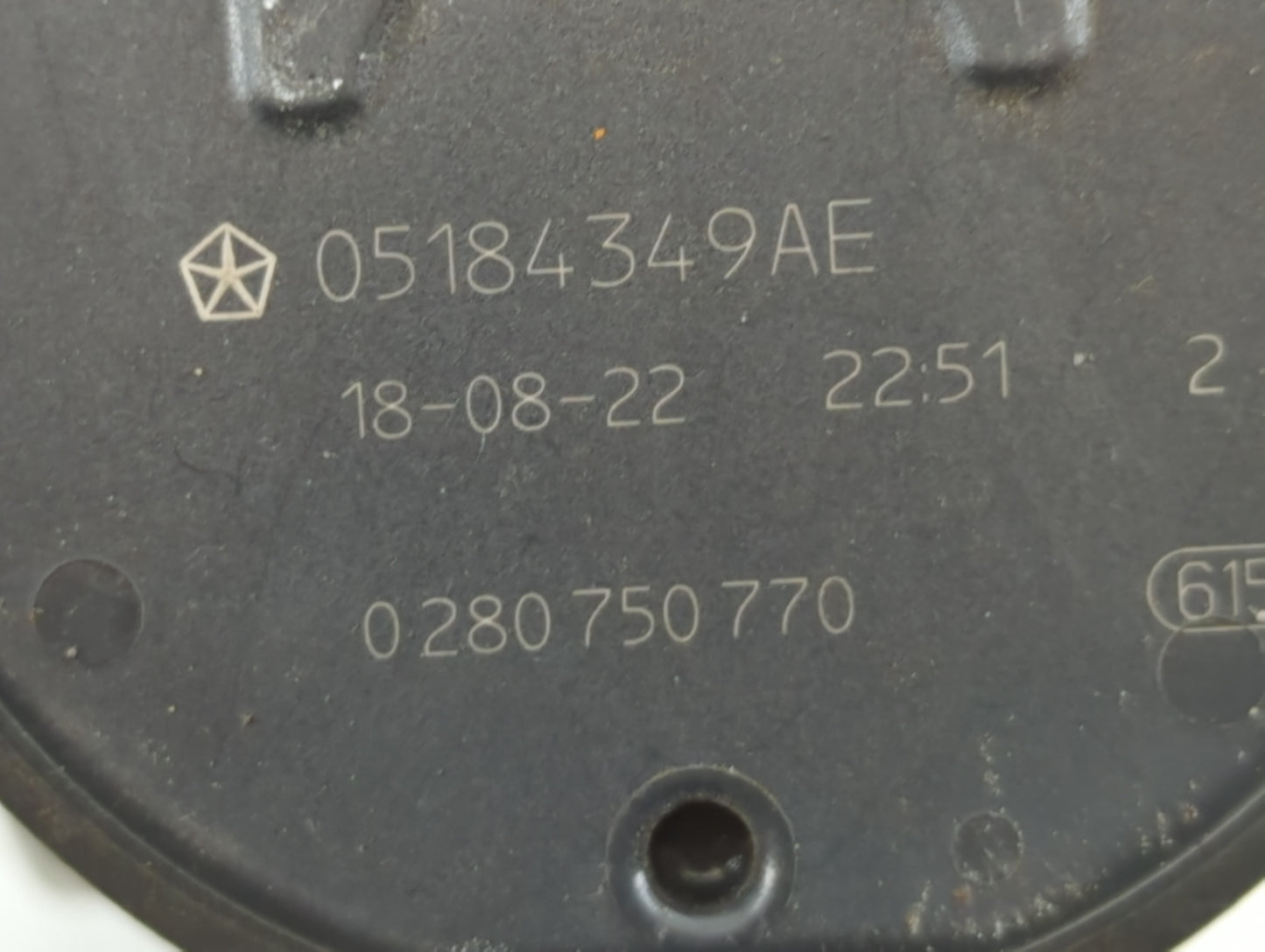 2017-2022 Chrysler Pacifica Throttle Body P/N:0 280 750 770 05184349AE Fits OEM Used Auto Parts - Oemusedautoparts1.com
