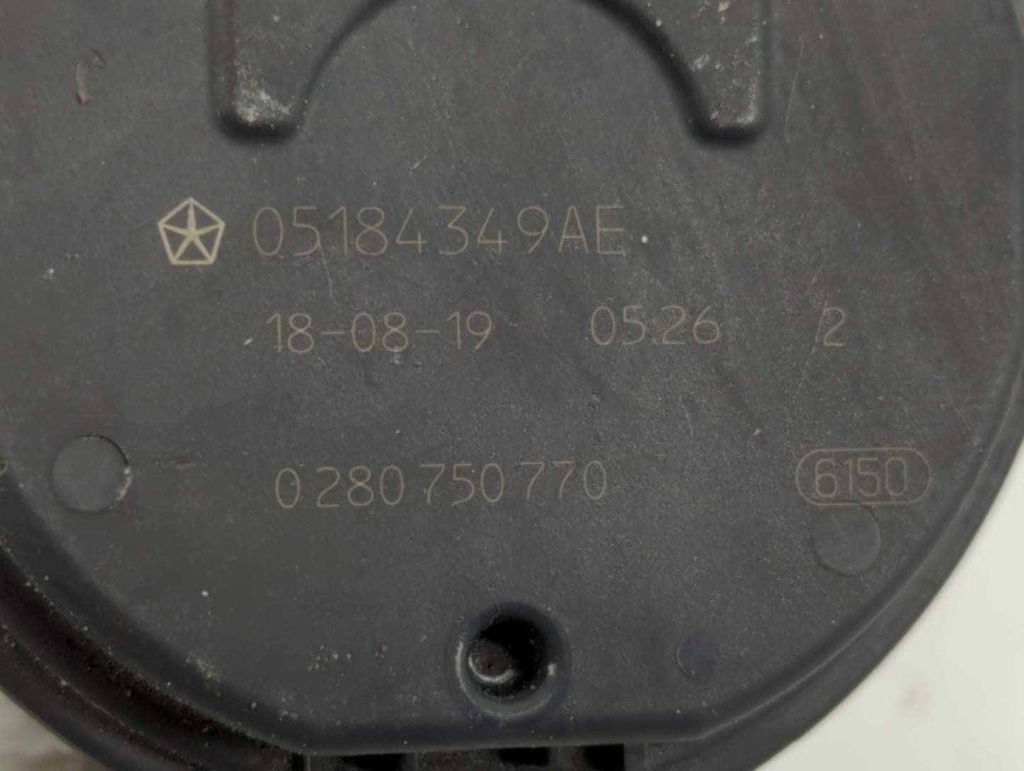 2017-2022 Chrysler Pacifica Throttle Body P/N:0 280 750 770 05184349AE Fits OEM Used Auto Parts - Oemusedautoparts1.com