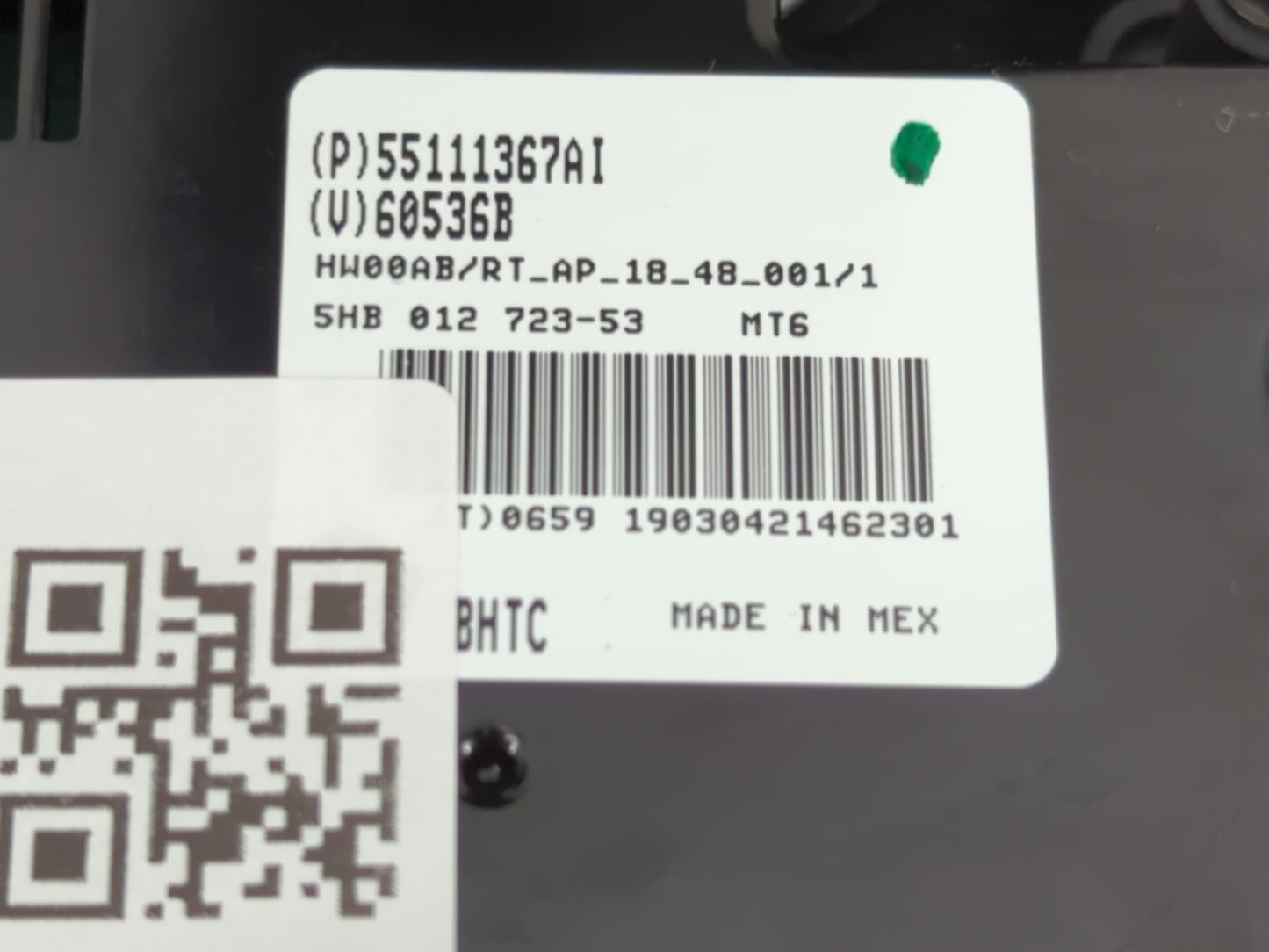 2019 Dodge Caravan Climate Control Module Temperature AC/Heater Replacement P/N:5111367AI Fits OEM Used Auto Parts - Oemused