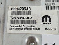2019 Dodge Caravan PCM Engine Control Computer ECU ECM PCU OEM P/N:P68243295AB Fits Fits 2016 2017 2018 2020 OEM Used Auto P