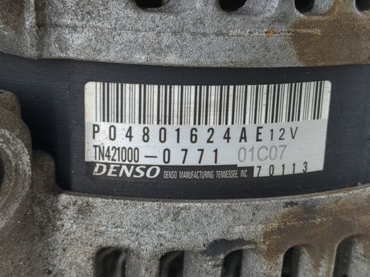 2019 Dodge Caravan Alternator Replacement Generator Charging Assembly Engine OEM P/N:04801624AE 4201624AE Fits OEM Used Auto Parts