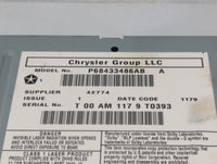 2019 Dodge Caravan Radio AM FM Cd Player Receiver Replacement P/N:P68433486AB Fits Fits 2012 2013 2014 2015 2016 2017 2018 2