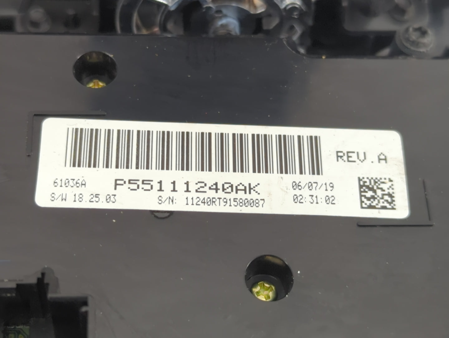 2019 Dodge Caravan Climate Control Module Temperature AC/Heater Replacement P/N:P55111240AK Fits OEM Used Auto Parts - Oemus