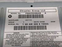 2019 Dodge Caravan Radio AM FM Cd Player Receiver Replacement P/N:P68433486AB Fits Fits 2012 2013 2014 2015 2016 2017 2018 2