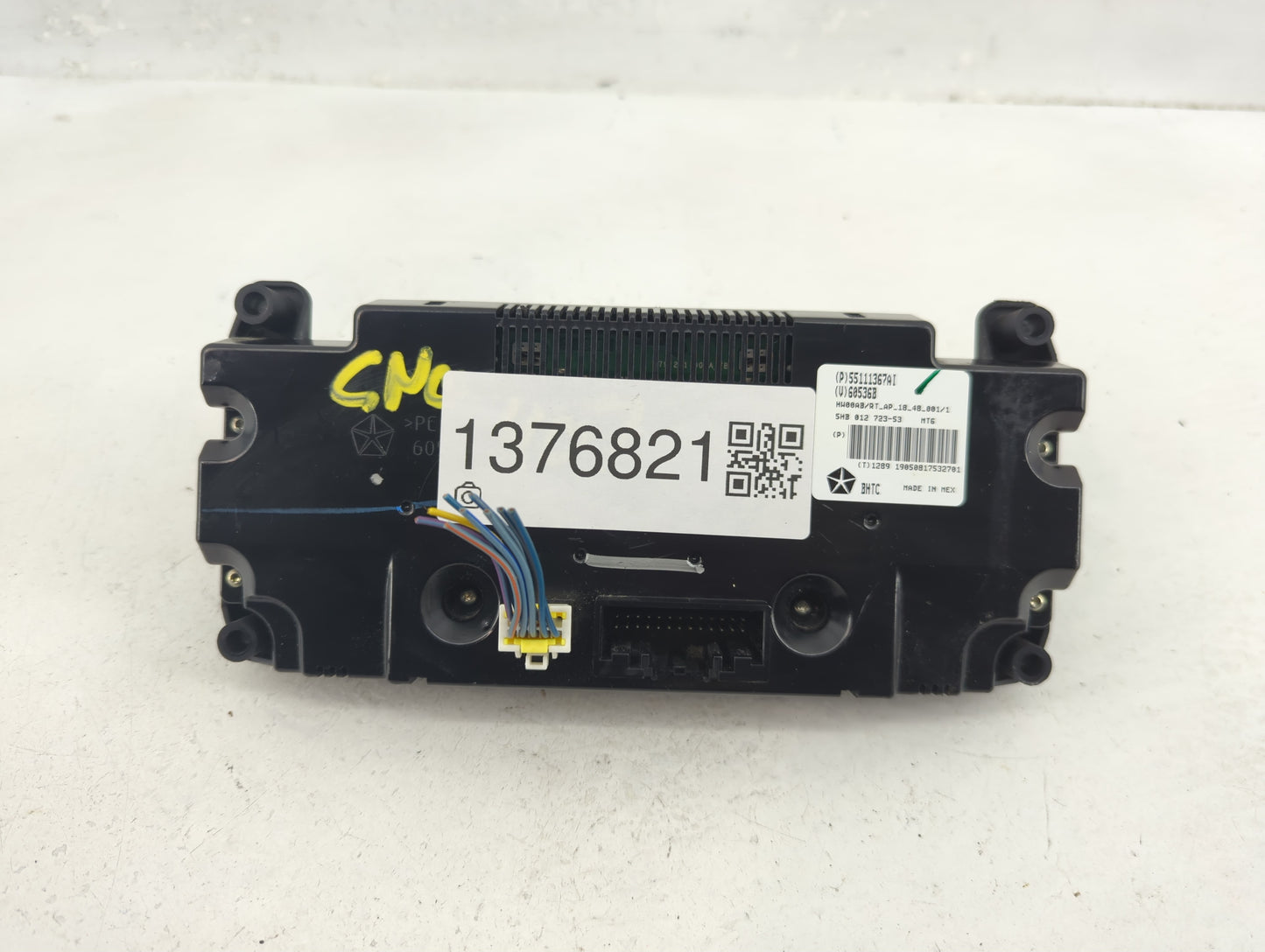 2019 Dodge Caravan Climate Control Module Temperature AC/Heater Replacement P/N:55111367AI Fits OEM Used Auto Parts - Oemuse