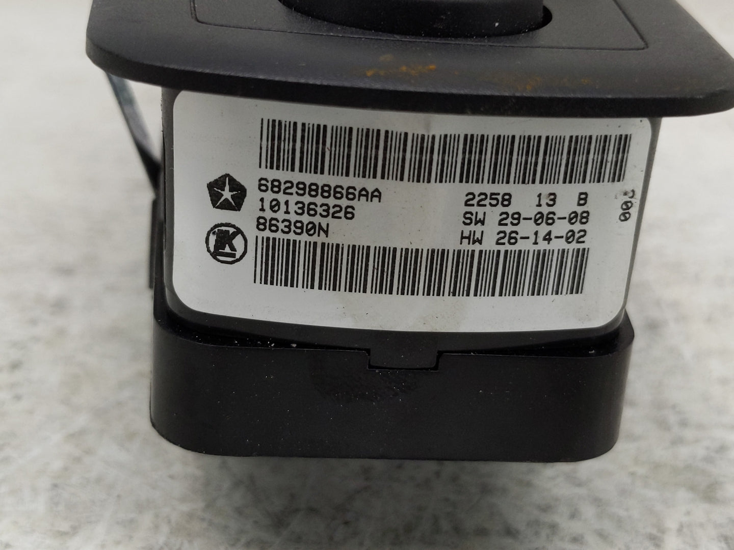 2019 Dodge Caravan Master Power Window Switch Replacement Driver Side Left P/N:68298866AA Fits OEM Used Auto Parts - Oemused