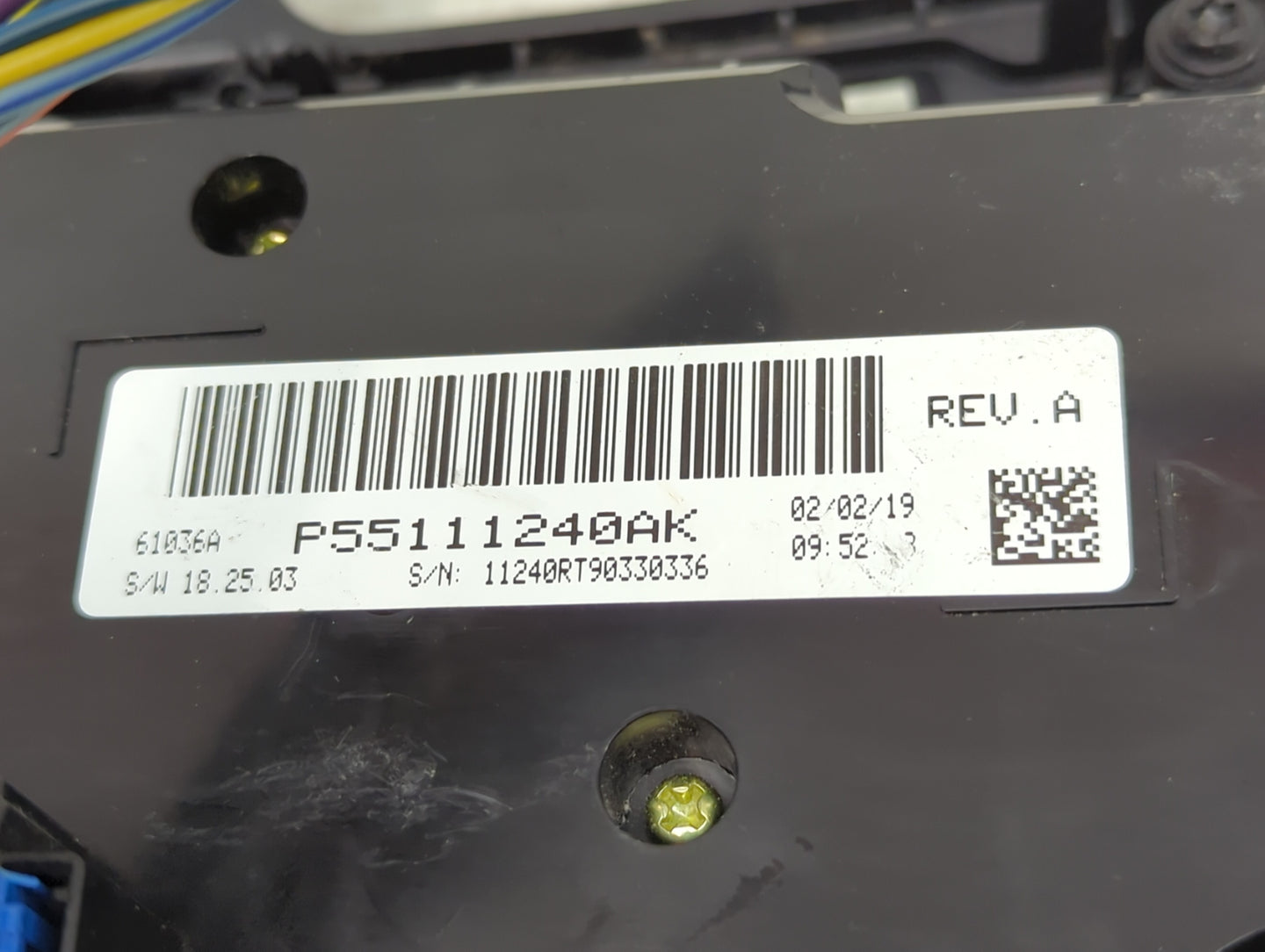 2019 Dodge Caravan Climate Control Module Temperature AC/Heater Replacement P/N:P55111240AK Fits OEM Used Auto Parts - Oemus