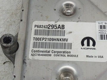 2019 Dodge Caravan PCM Engine Control Computer ECU ECM PCU OEM P/N:P68243295AB Fits Fits 2016 2017 2018 2020 OEM Used Auto Parts