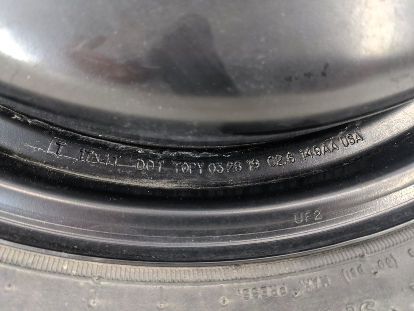 Dodge Caravan Spare Donut Tire Wheel Rim Oem - Oemusedautoparts1.com