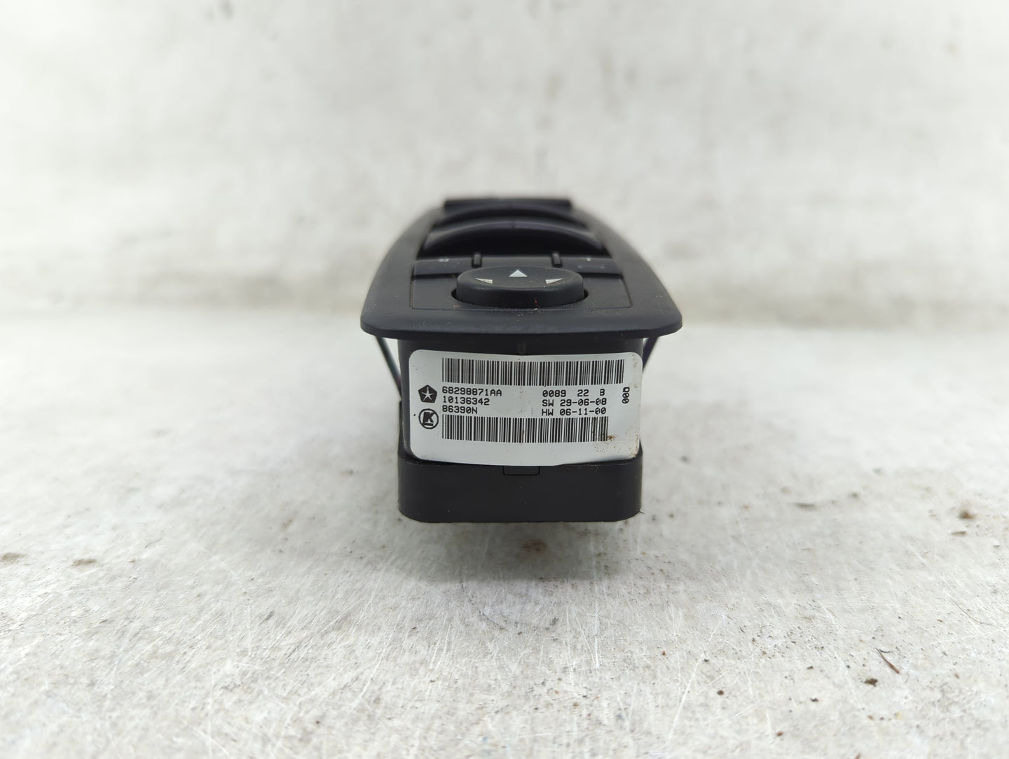 2019 Dodge Caravan Master Power Window Switch Replacement Driver Side Left P/N:68298871AA Fits OEM Used Auto Parts - Oemused