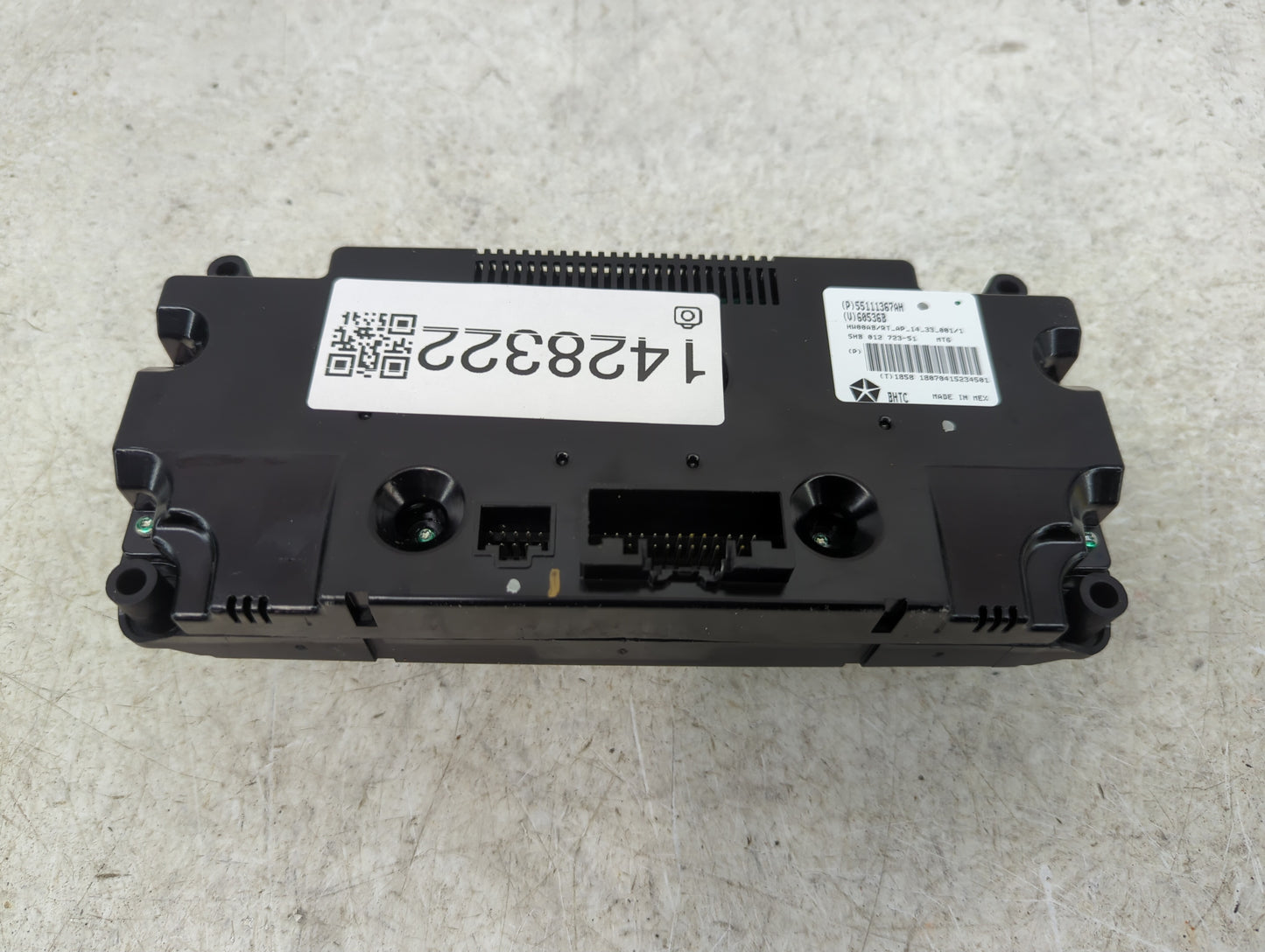 2019 Dodge Caravan Climate Control Module Temperature AC/Heater Replacement P/N:55111367AH 5HB 012 723-51 Fits OEM Used Auto