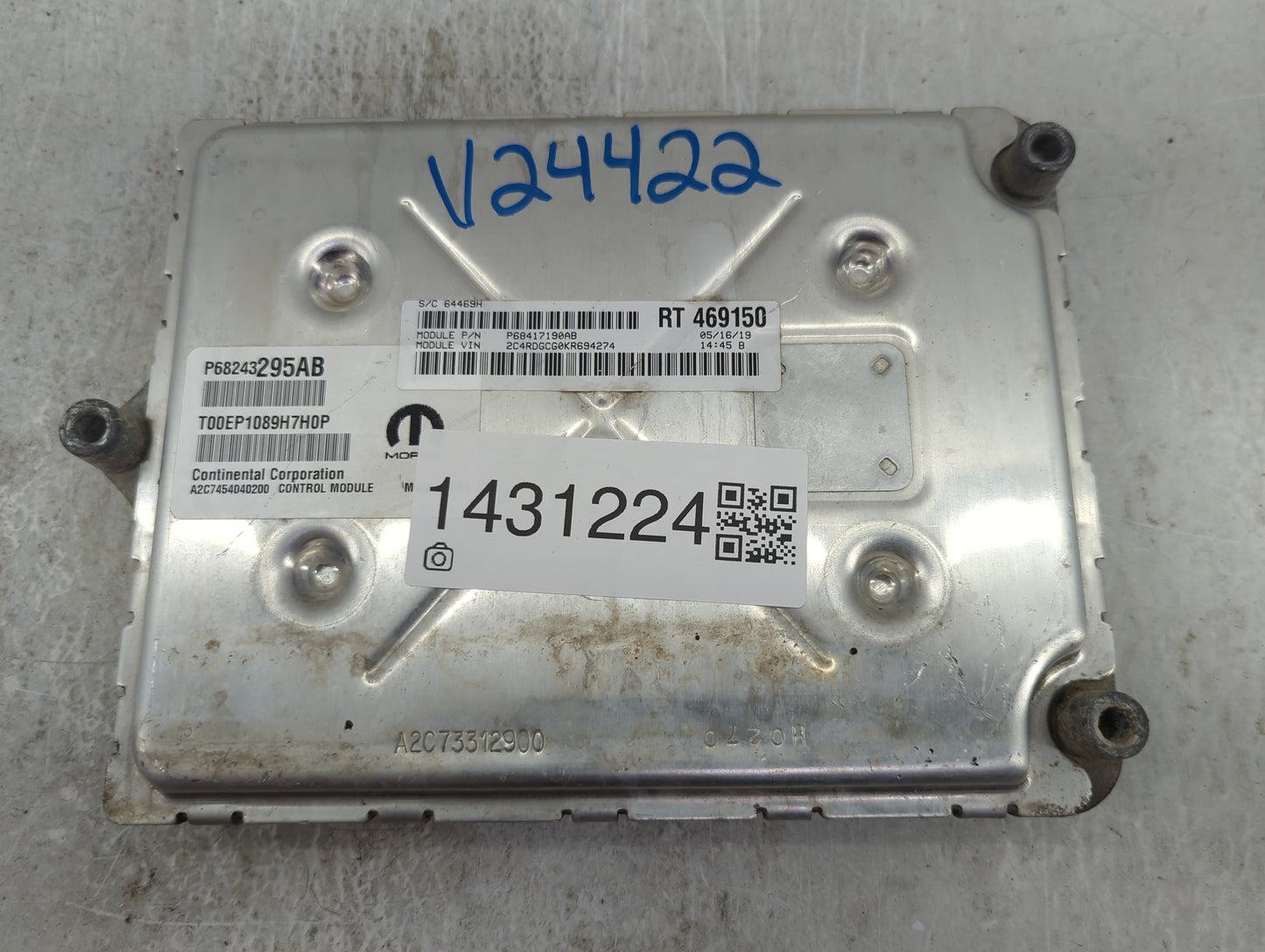 2019 Dodge Caravan PCM Engine Control Computer ECU ECM PCU OEM P/N:P68417190AB P68243295AB Fits Fits 2016 2017 2018 2020 OEM