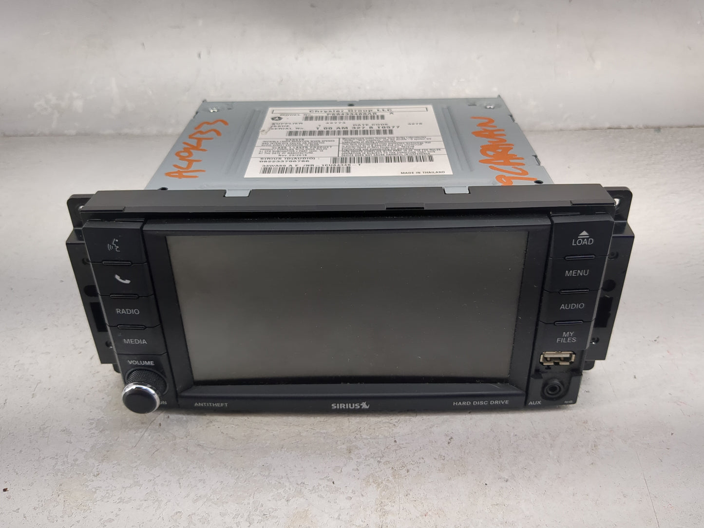 2019 Dodge Caravan Radio AM FM Cd Player Receiver Replacement P/N:P68433488AB Fits Fits 2012 2013 2014 2015 2016 2017 2018 2