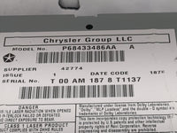 2019 Dodge Caravan Radio AM FM Cd Player Receiver Replacement P/N:P68433486AA Fits Fits 2012 2013 2014 2015 2016 2017 2018 2