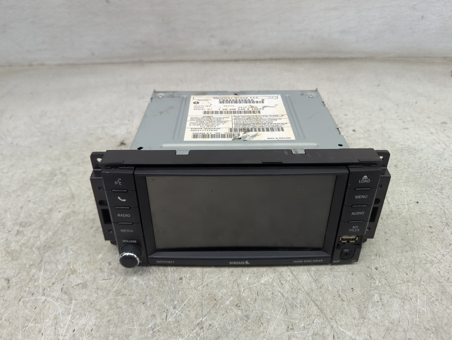 2019 Dodge Caravan Radio AM FM Cd Player Receiver Replacement P/N:P68433488AA Fits Fits 2012 2013 2014 2015 2016 2017 2018 2