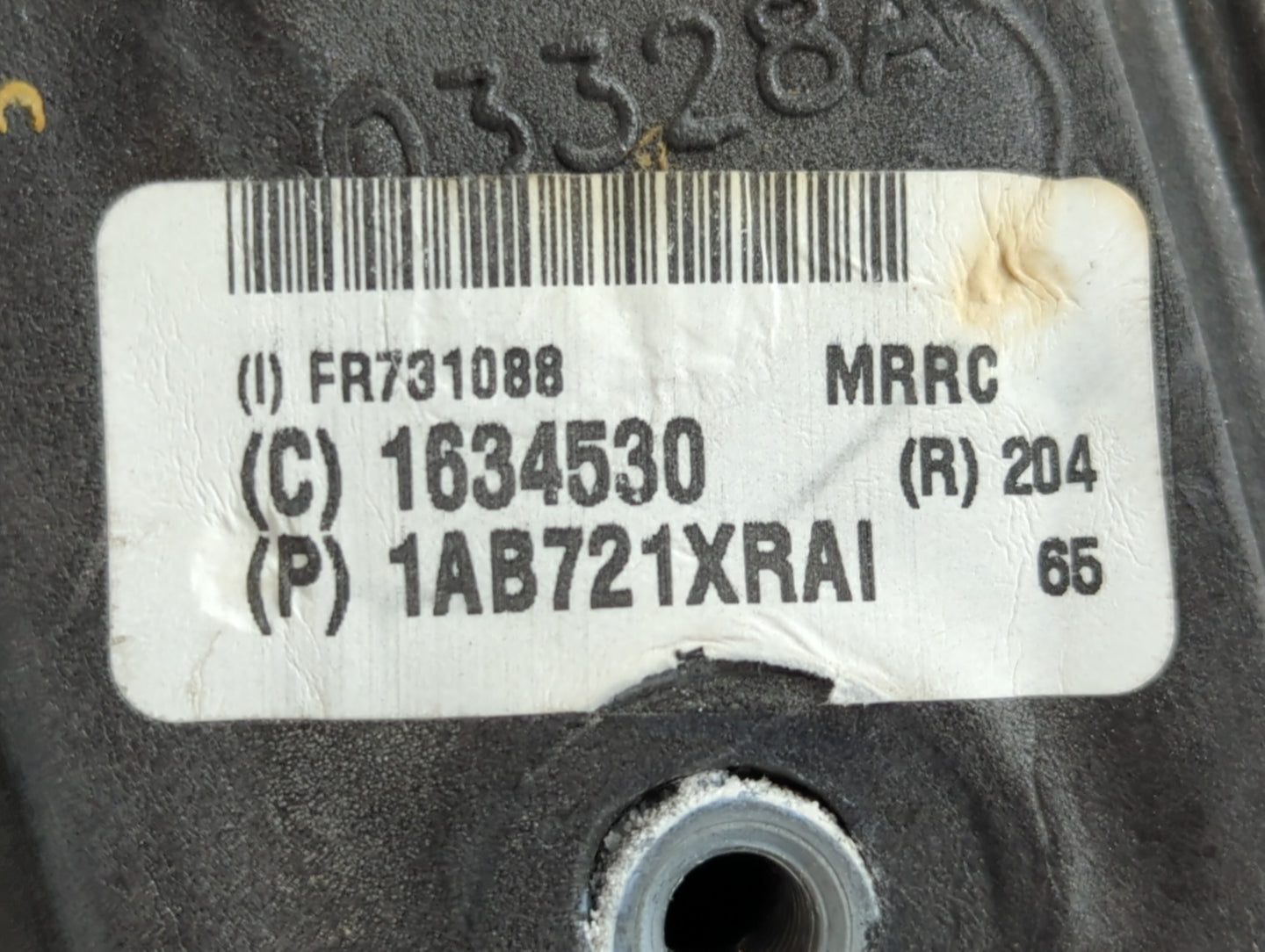 2019 Dodge Caravan Side Mirror Replacement Passenger Right View Door Mirror P/N:1AB721XRAI Fits OEM Used Auto Parts - Oemuse